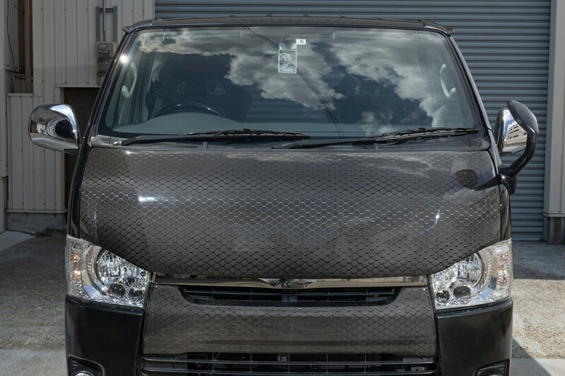 415 COBRA 【ナロー】 By2 カーボンボンネット カーボン ハニカムカーボン 1〜6型 ハイエース 200系 標準ボディ 個人宅配送不可 北海道・沖縄・離島は要確認