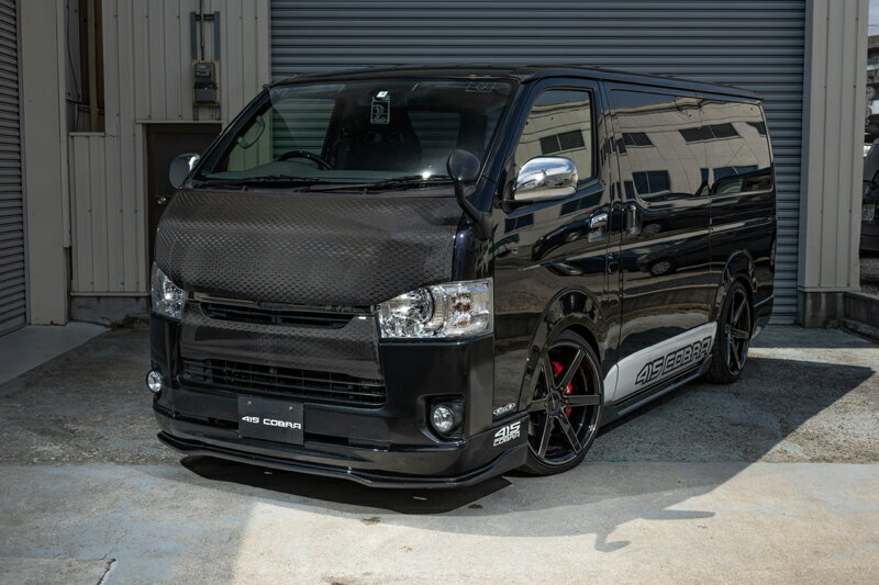 415 COBRA 【ナロー】 By2 カーボンボンネット カーボン ハニカムカーボン 1〜6型 ハイエース 200系 標準ボディ 個人宅配送不可 北海道・沖縄・離島は要確認