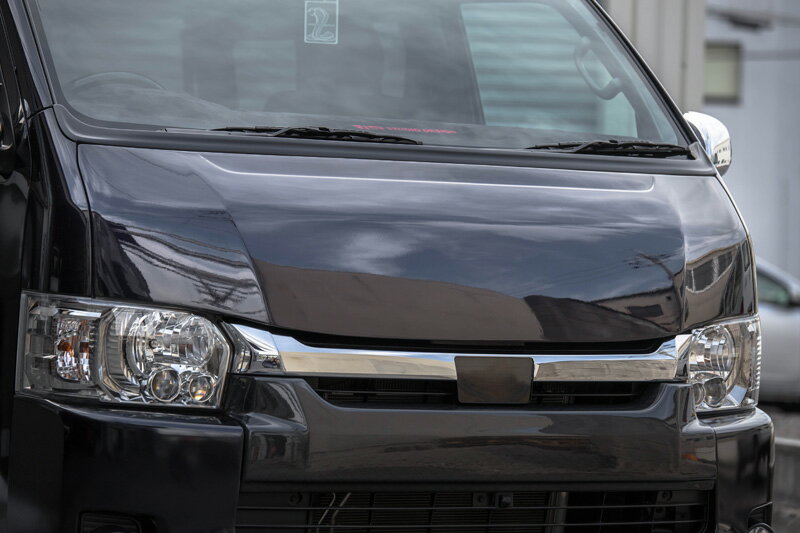 415コブラ 【ワイド】 STAGE6 ボンネット FRP 未塗装 1-6型 ハイエース 200系 ワイド 個人宅不可 北海道・離島は要確認