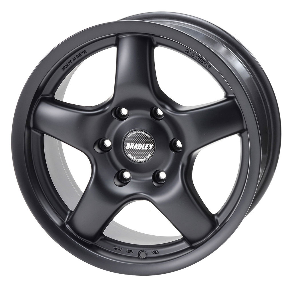 4x4エンジニアリング ホイール ブラッドレーπ 17×8.0J 6H 139.7 inset+35 マットブラック 4本セット 沖縄・離島は着払い