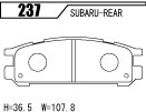 [ACRE] アクレ ブレーキパッド ダストレスリアル リア用 レガシィ BCA 90/5〜93/9 2000cc ※代引不可 ※北海道・沖縄・離島は送料2160円