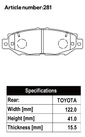 ACRE アクレ ブレーキパッド ZZC 前後セット クレスタ JZX93 H7.9〜H8.9 4WD 2.5L