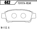 [ACRE] アクレ ブレーキパッド ZZC リア用 ヴォクシー ZRR80G ZRR85G 14/1〜 2000cc ※代引不可 ※北海道・沖縄・離島は送料2160円