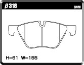 ACRE アクレ ブレーキパッド ZZC フロント用 BMW Z4 (E89) sDrive 20i/23i LL20 LM25 H23.10〜H29.6 FR 2.0/2.5L