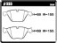 ACRE アクレ ブレーキパッド ユーロストリート フロント用 BMW 3シリーズ (E91) 325i ツーリング VS25 UT25 H19.3〜H24.1 FR 2.5L