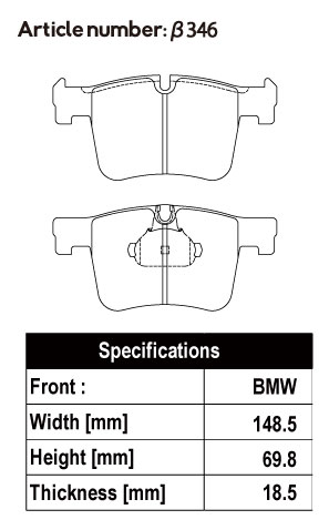 ACRE アクレ ブレーキパッド リアルレーシング フロント用 BMW X3 (F25) xDrive 35i/28i WX30 WX35 H23.3〜R1.6 4WD 3.0L