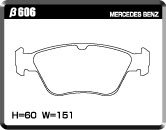 ACRE アクレ ブレーキパッド フォーミュラ800C フロント用 Cクラス (W202) C240 202026 H9.8〜H12.9 FR 2.4L 〜F576240/〜A487047