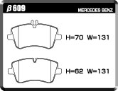 ACRE アクレ ブレーキパッド ユーロストリート フロント用 Cクラス ステーションワゴン (S203) C200 コンプレッサー 203245 H13.6〜H20.10 FR 2.0L