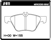 ACRE アクレ ブレーキパッド フォーミュラ700C フロント用 Eクラスステーションワゴン (S210) E320 アバンギャルド 210265 H10.8〜H15.11 FR 3.2L