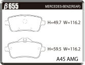 ACRE アクレ ブレーキパッド フォーミュラ800C リア用 Mクラス (W166) ML350 4マチック 166024 H24.6〜H27.10 4WD 3.0L