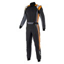 アルパインスターズ 四輪レース用レーシングスーツ GP PRO COMP v2 SUIT (サイズ:46) 1204 BLACK ASPHALT ORANGE FLUO