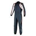 アルパインスターズ 四輪レース用レーシングスーツ GP RACE V2 SUIT (サイズ:48) 1424 ANTHRACITE WHITE ORANGE