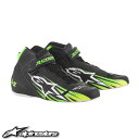 [アルパインスターズ] TECH-1 KZシューズ (1156 BLACK YELLOWFLUO GREEN FLUO) TECH1-KZ SHOES