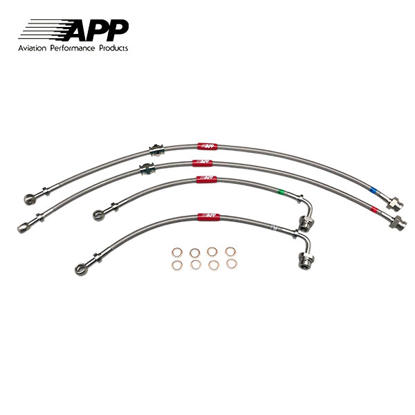 APP ブレーキライン ステンレスフィッティング ランサーエボリューション7/8/9 CT9A CT9W
