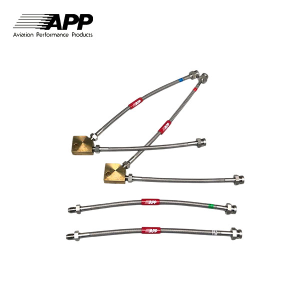 APP ブレーキライン ステンレスフィッティング スカイライン ECR33 GTS25t タイプM