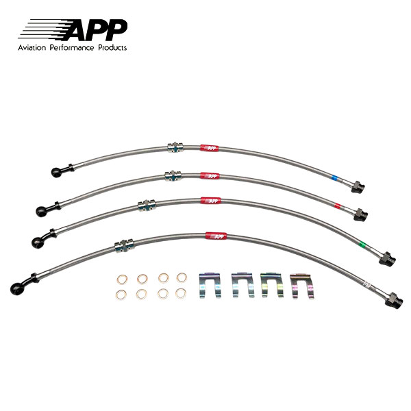 APP ブレーキライン スチールフィッティング インプレッサ GC8 WRX アプライドA～E (sti I～IV)