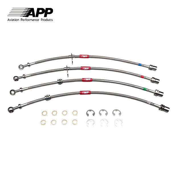 APP ブレーキライン ステンレスフィッティング スターレット EP82 EP91 リアディスクブレーキ