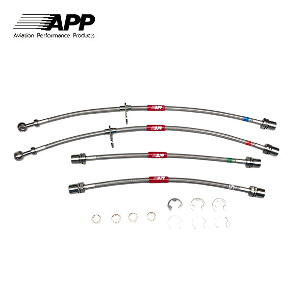 APP ブレーキライン ステンレスフィッティング スターレット EP82 EP91 NP80 NP90 リアドラムブレーキ