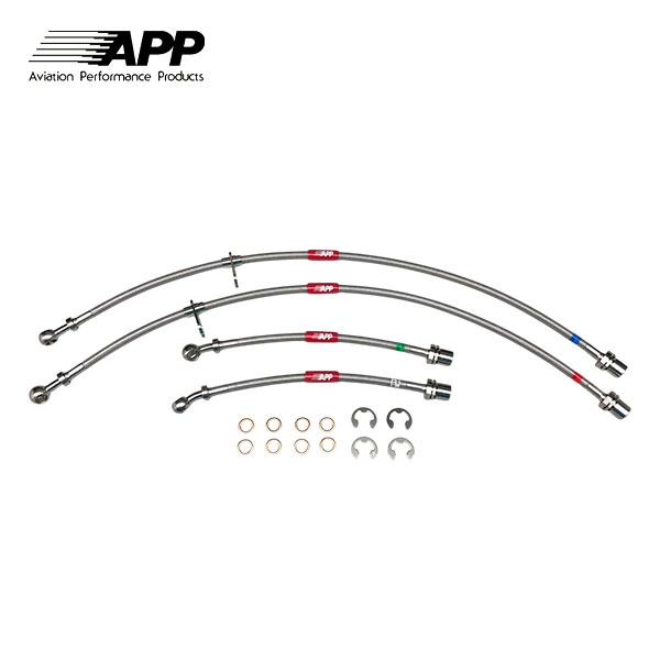 APP ブレーキライン ステンレスフィッティング アレックス ZZE123 リアディスクブレーキ