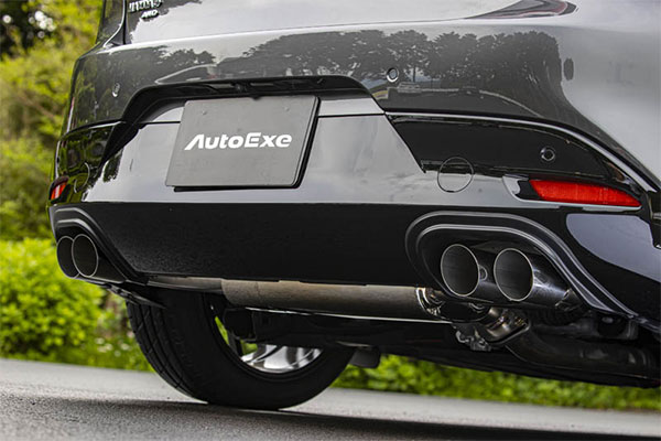 AutoExe オートエクゼ スポーツマフラー 左右デュアル マツダ3 ファストバック BP8...