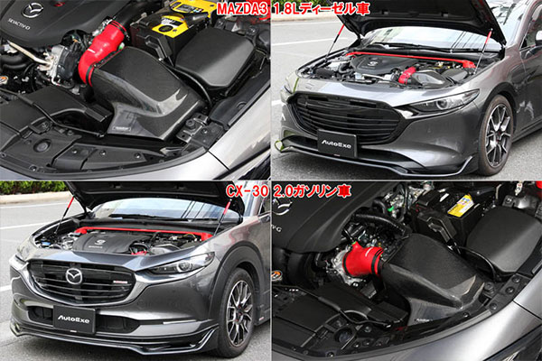 AutoExe オートエクゼ ラムエアインテークシステム マツダ3 ファストバック BP8P 旧品番 MBP9580