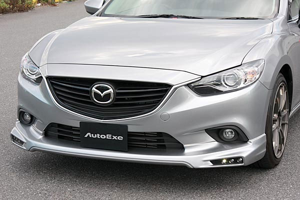 AutoExe オートエクゼ GJ-05 フロントスポイラー(LEDデイタイムランプ付属) アテンザセダン GJ2FP GJ5FP GJEFP 車体番号:〜199999 2WD車 ※北海道・沖縄・離島は都度確認 ※個人宅配送不可