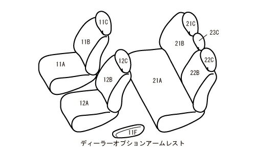 Bellezza ベレッツァ シートカバー カジュアル ヤリス KSP210 MXPA10 MXPA15 R2/2〜 5人乗 Z/Gのコンフォートシートセット装備車(オプション)/G-KINTOツーリングセレクション 2