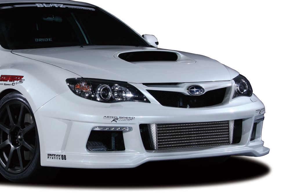 BLITZ ブリッツ エアロスピード Rコンセプト フロントバンパースポイラー FRP 未塗装 インプレッサ GRF H21.2〜 EJ25 WRX STI