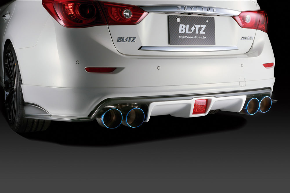 BLITZ ブリッツ エアロスピード Rコンセプト リアディフューザー リアフォグ仕様 FRP 未塗装 スカイライン ZV37 H26.6〜H29.12 274930