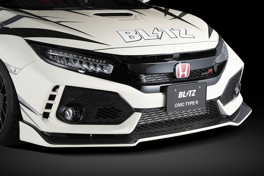 BLITZ ブリッツ エアロスピード Rコンセプト フロントリップスポイラー FRP 未塗装 シビック FK8 H29.9〜 K20C タイプR