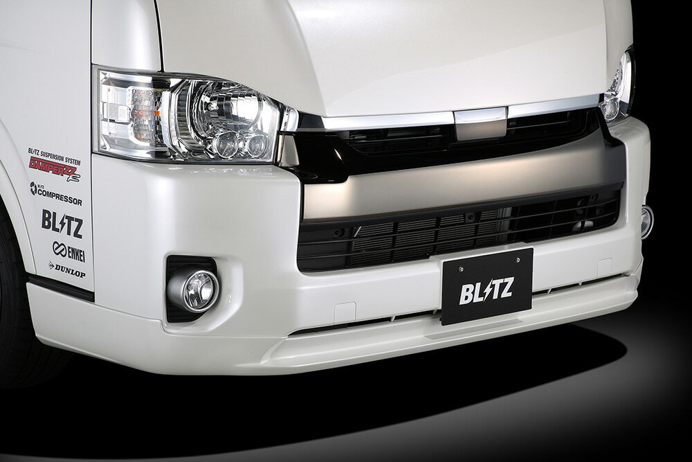 BLITZ ブリッツ エアロスピード Rコンセプト フロントリップスポイラー ウレタン 未塗装 レジアスエースバン TRH211K TRH216K H25.12〜 2TR-FE/2KD-FE ワイドボディ