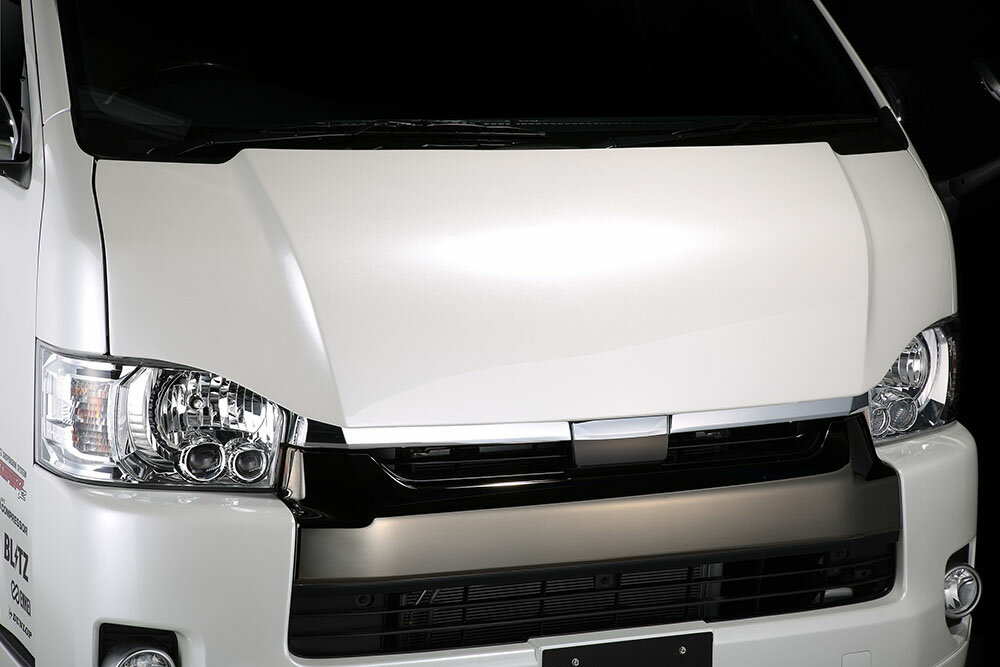 BLITZ ブリッツ エアロスピード Rコンセプト エアロボンネット FRP 未塗装 レジアスエースバン TRH211K TRH216K H25.12〜 2TR-FE/2KD-FE ワイドボディ