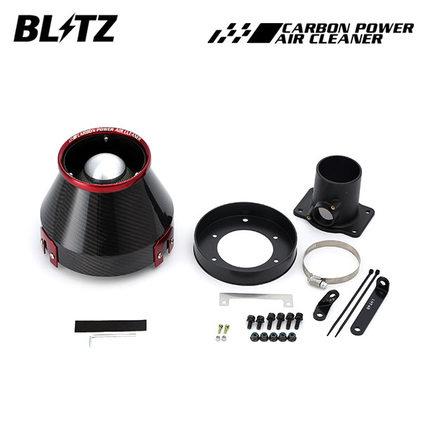 BLITZ ブリッツ カーボンパワーエアクリーナー カローラフィールダー ZZE122G ZZE124G H12.8〜H18.10 1ZZ-FE