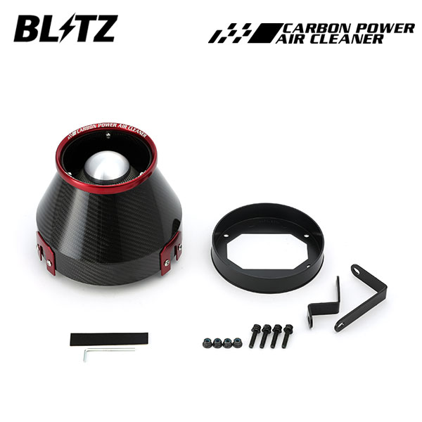 BLITZ ブリッツ カーボンパワーエアクリーナー ランサーエボリューション 4 CN9A H8.8〜H10.1 4G63