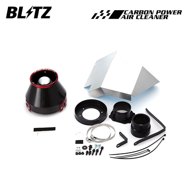 BLITZ ブリッツ カーボンパワーエアクリーナー ランサーエボリューション 10 CZ4A H19.10〜 4B11 MIVEC MT/SST