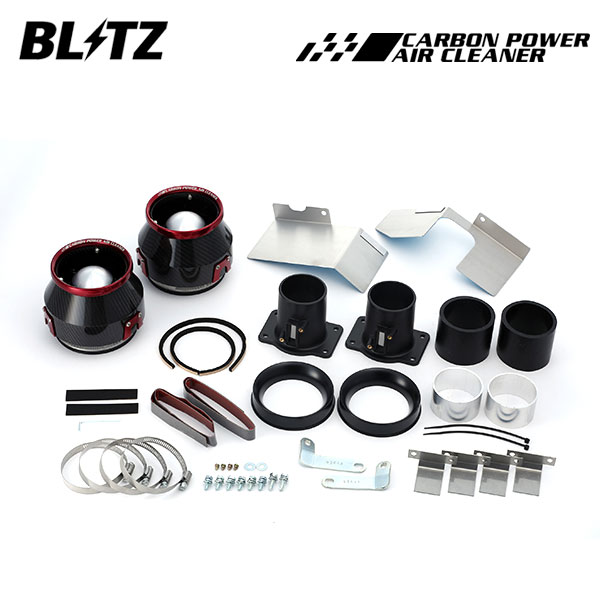BLITZ ブリッツ カーボンパワーエアクリーナー スカイライン CKV36 H19.10〜 VQ37VHR クーペ
