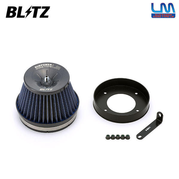 BLITZ ブリッツ サスパワー コアタイプLM ブルー エアクリーナー シルビア S14 H5.10〜H11.1 SR20DET