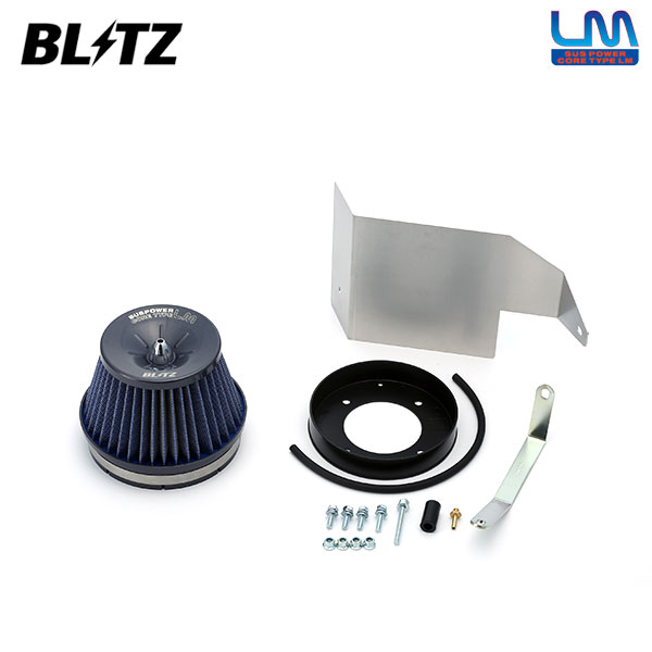 BLITZ ブリッツ サスパワー コアタイプLM ブルー エアクリーナー ステージア NM35 H13.10〜H16.8 VQ25DET