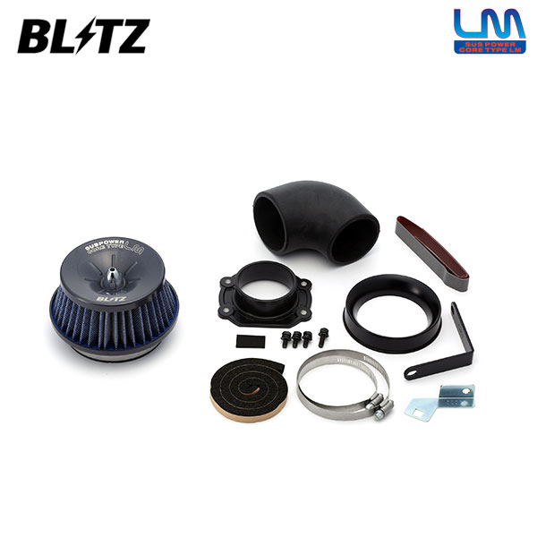 BLITZ ブリッツ サスパワー コアタイプLM ブルー エアクリーナー キューブ BZ11 BNZ11 H14.10〜H20.11 CR14DE 寒冷地仕様取付不可