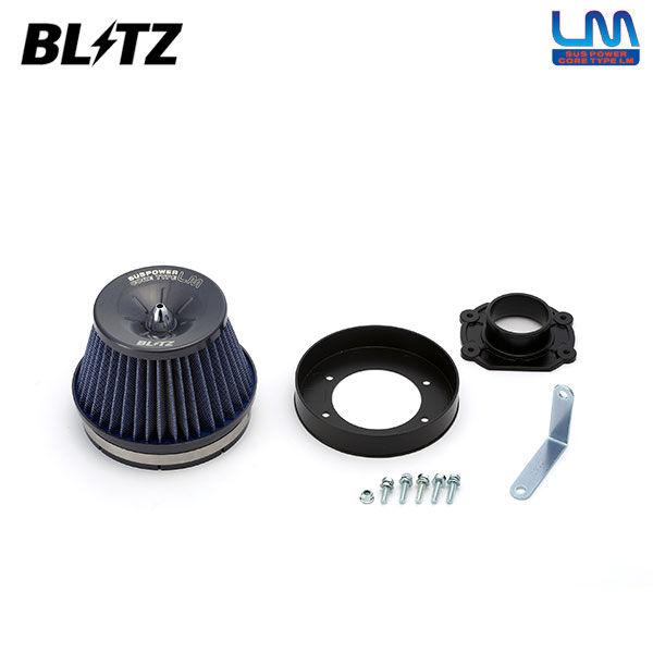 BLITZ ブリッツ サスパワー コアタイプLM ブルー エアクリーナー スターレット EP91 H8.1〜 4E-FTE