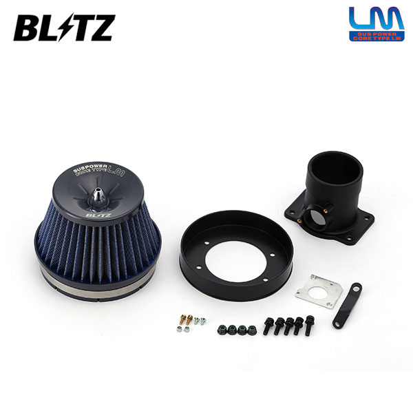 BLITZ ブリッツ サスパワー コアタイプLM ブルー エアクリーナー レクサス IS250 GSE20 GSE25 H17.9〜H20.9 4GR-FSE