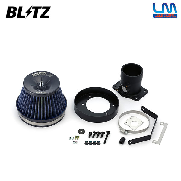 BLITZ ブリッツ サスパワー コアタイプLM ブルー エアクリーナー ヴェルファイア GGH20W H20.5〜 2GR-FE