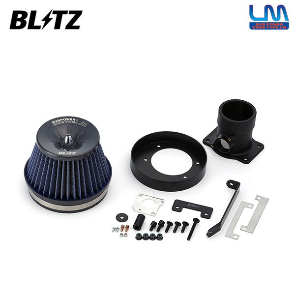 BLITZ ブリッツ サスパワー コアタイプLM ブルー エアクリーナー ヴェルファイア ANH20W H20.5〜 2AZ-FE