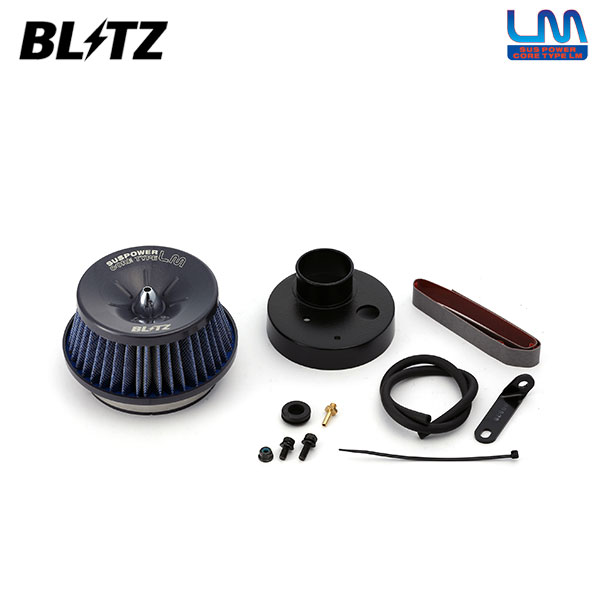 BLITZ ブリッツ サスパワー コアタイプLM ブルー エアクリーナー ミラジーノ L700S L710S H11.3〜H16.11 EF-DET ターボ