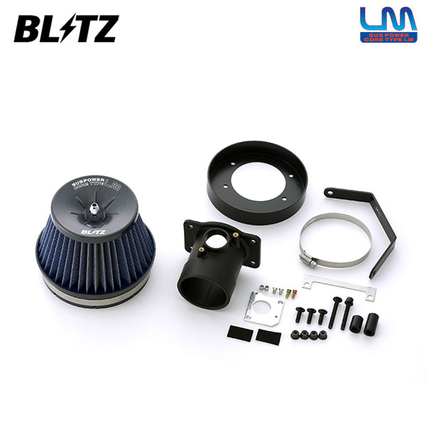 BLITZ ブリッツ サスパワー コアタイプLM ブルー エアクリーナー ヴェルファイア GGH30W GGH35W H27.1〜H30.1 2GR-FE