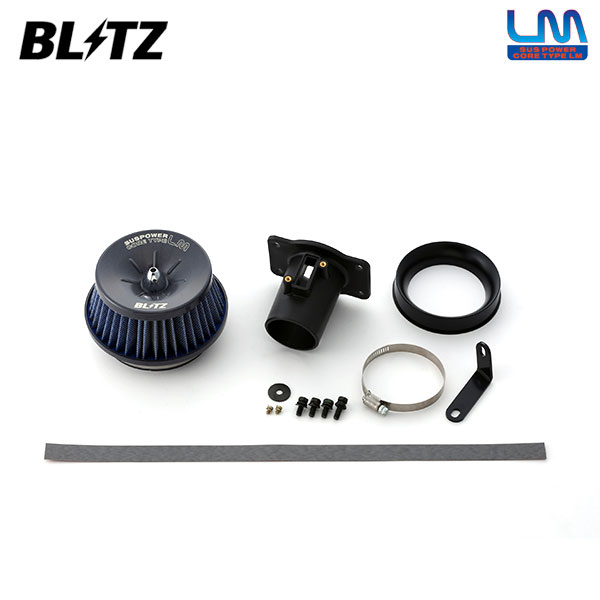 BLITZ ブリッツ サスパワー コアタイプLM ブルー エアクリーナー ノート E12改 H26.10〜H30.7 HR16DE ニスモS