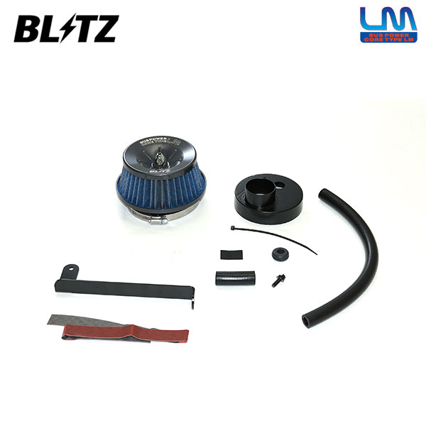 BLITZ ブリッツ サスパワー コアタイプLM ブルー エアクリーナー ジムニー JB64W H30.7〜 R06A ターボ