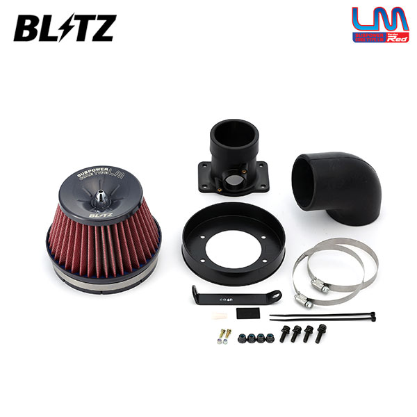 BLITZ ブリッツ サスパワー コアタイプLM レッド エアクリーナー セリカ ZZT231 H11.9〜 2ZZ-GE MT
