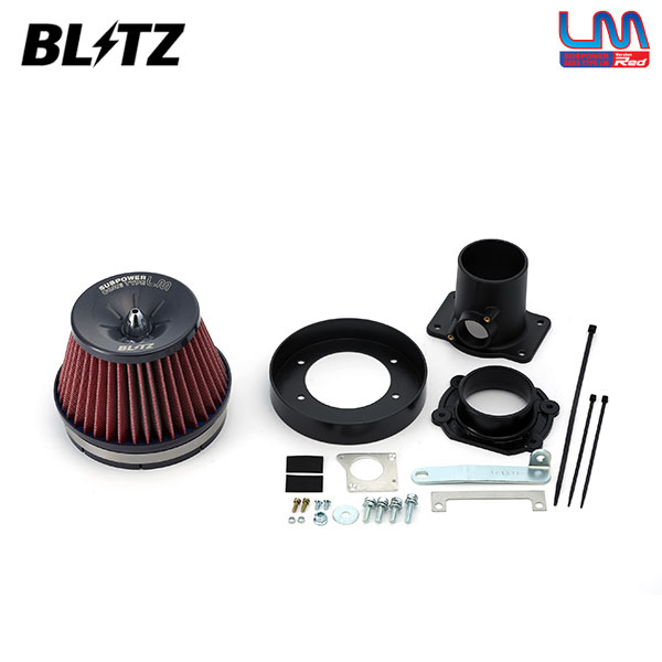 BLITZ ブリッツ サスパワー コアタイプLM レッド エアクリーナー デリカD:5 CV5W H19.1〜 4B12 MIVEC