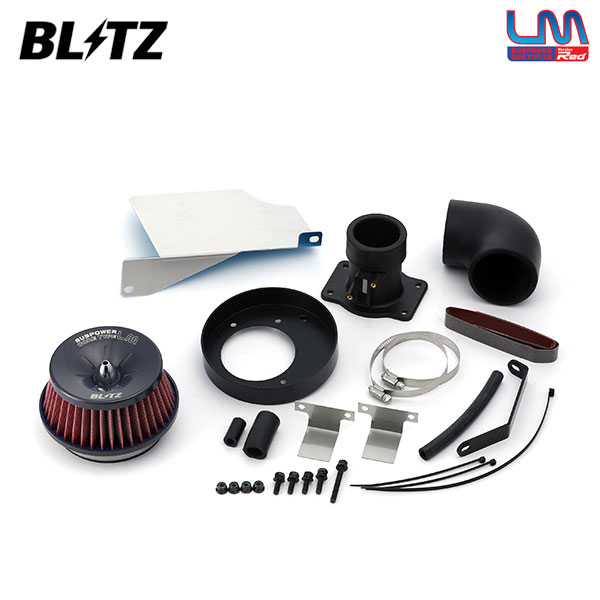 BLITZ ブリッツ サスパワー コアタイプLM レッド エアクリーナー プリウスα ZVW40W H23.5〜 2ZR-FXE